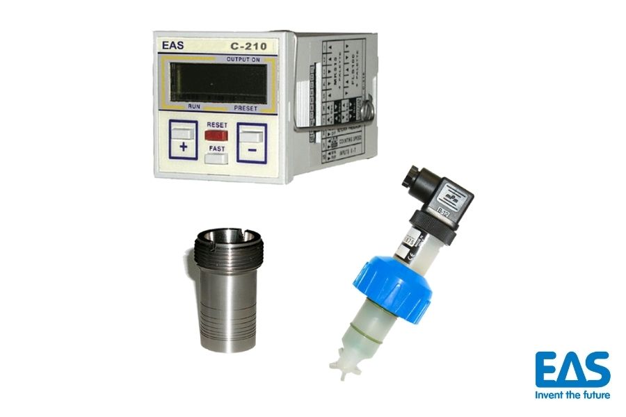 Flow measurement system distributed by EAS Escarré, automation and services for the textile industry, in its online store.