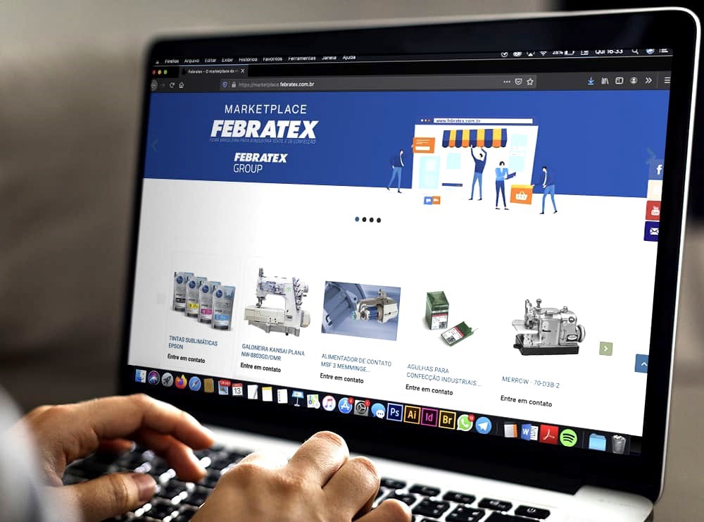 Febratex Marketplace, a free space for industrial companies in the textile sector to exhibit their products.
